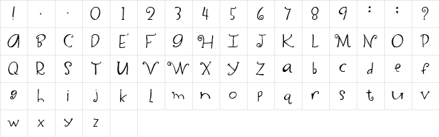 2Peas David Walker Regular Character Map 2Peas David Walker Regular Character Map