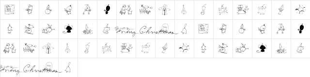 2Peas DW Ho Ho Ho Regular Character Map