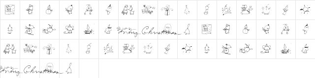 2Peas DW Ho Ho Ho Regular Character Map