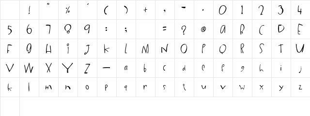 2Peas DW Ups and Downs Regular Character Map 2Peas DW Ups and Downs Regular Character Map
