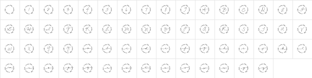 2Peas Enjoy Life Regular Character Map 2Peas Enjoy Life Regular Character Map