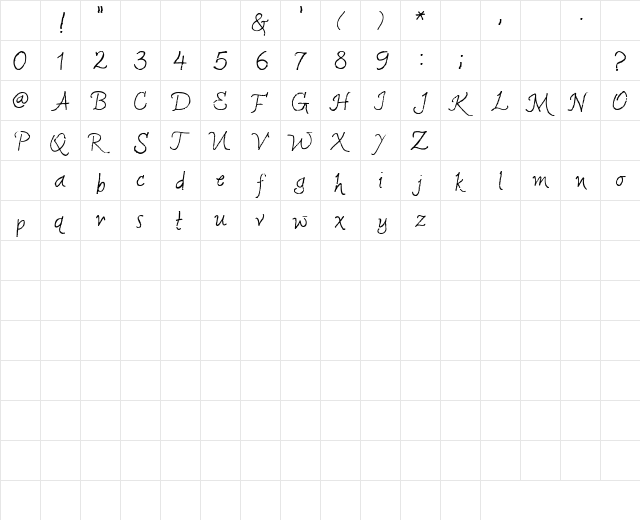 2Peas Fiori Regular Character Map 2Peas Fiori Regular Character Map