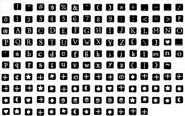 2Peas Flea Market Block Irregular Regular Character Map 2Peas Flea Market Block Irregular Regular Character Map