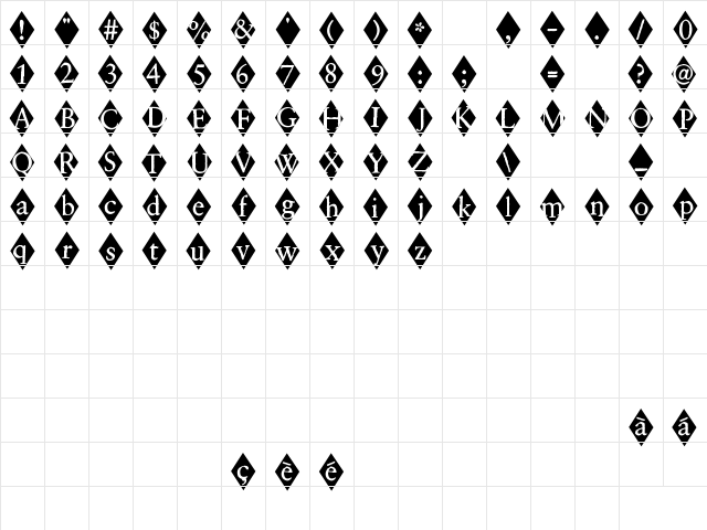 2Peas Harlequin 2Peas Harlequin Character Map