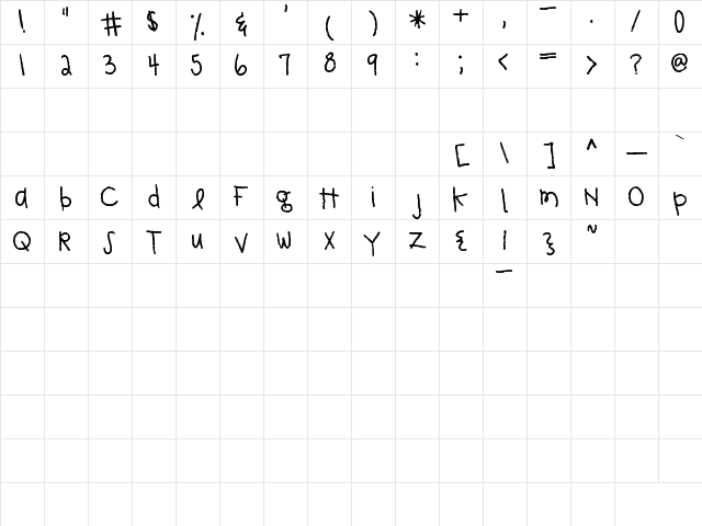 2Peas Harvest Regular Character Map