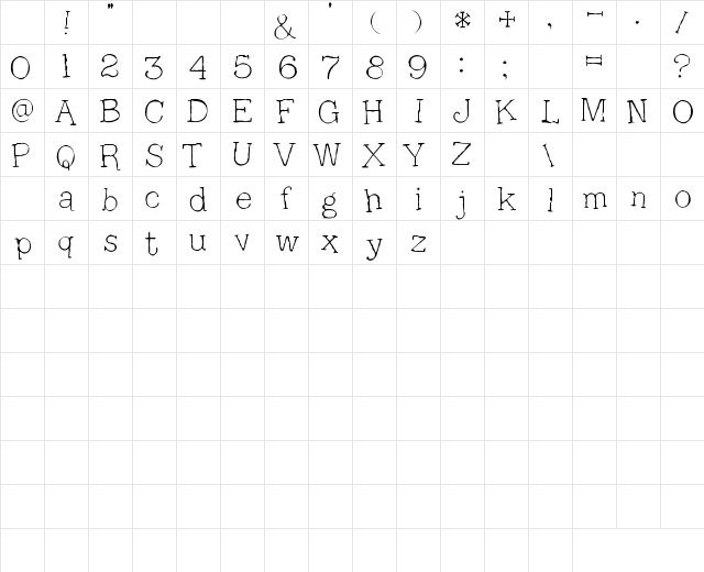 2Peas Rickety 2Peas Rickety Character Map