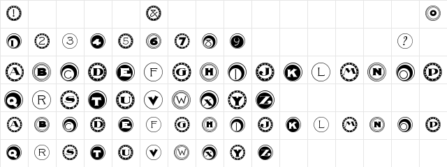 2Peas Ring Around Regular Character Map