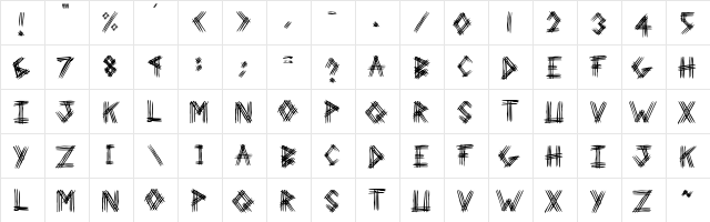 3 Prong Tree Regular Character Map