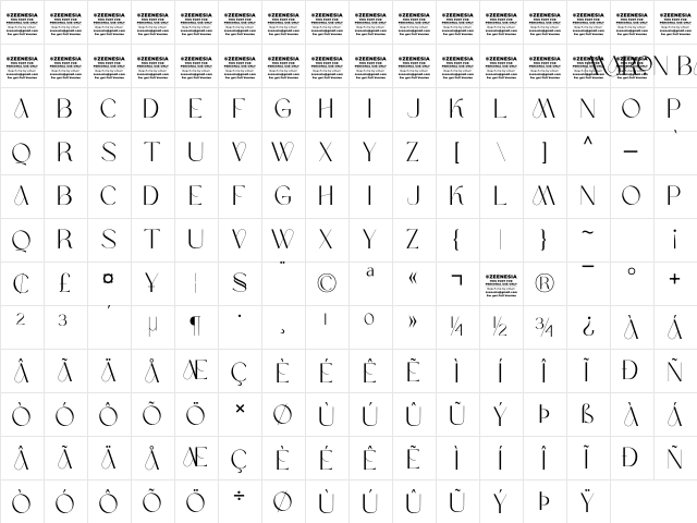 Maron Barista Personal Use Only Regular Character Map Maron Barista Personal Use Only Regular Character Map