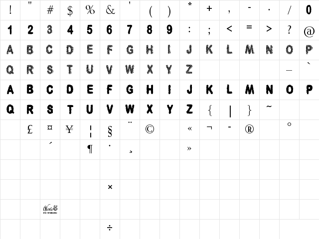 3D Cubes Solid Regular Character Map
