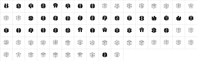 3D LET BRK Regular Character Map