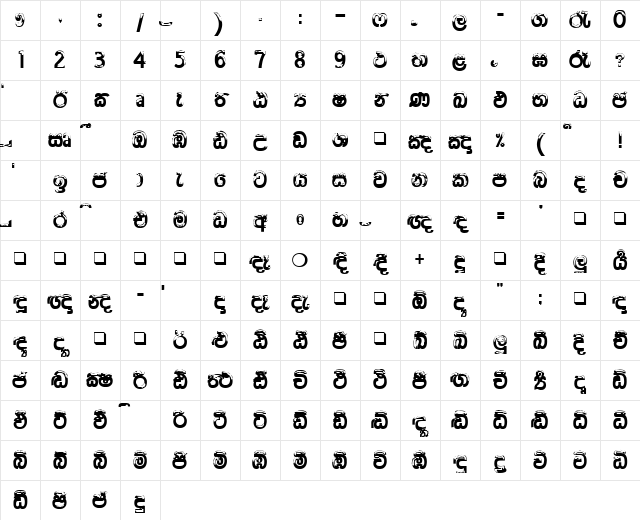 4u-ice Plain. Character Map