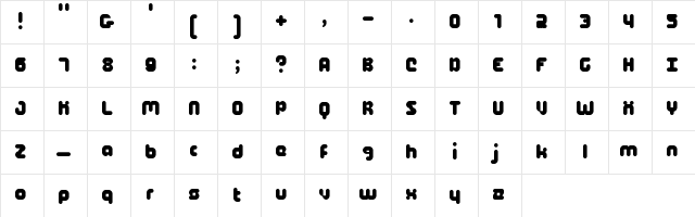 5Maach Regular Character Map