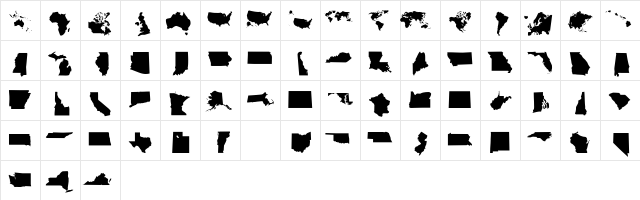 75 Regular Character Map
