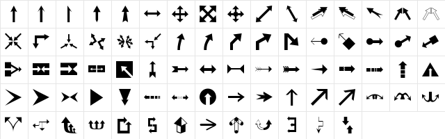 89 Regular Character Map 89 Regular Character Map