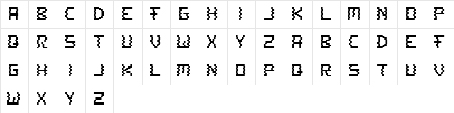 A to Z Regular Character Map