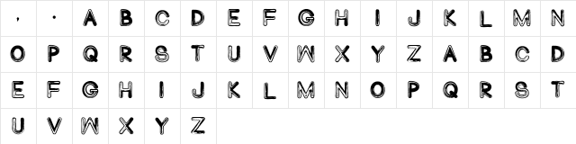 Abduco Regular Character Map Abduco Regular Character Map