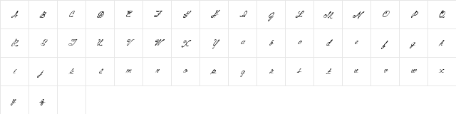 AboveStars Regular Character Map