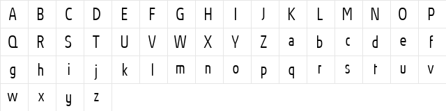 Absolut Pro Condensed reduced Regular Character Map Absolut Pro Condensed reduced Regular Character Map