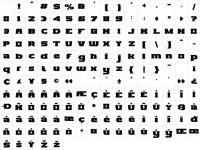 Marseilazi Serif Regular Character Map Marseilazi Serif Regular Character Map