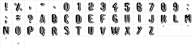 Afro Add plain Regular Character Map