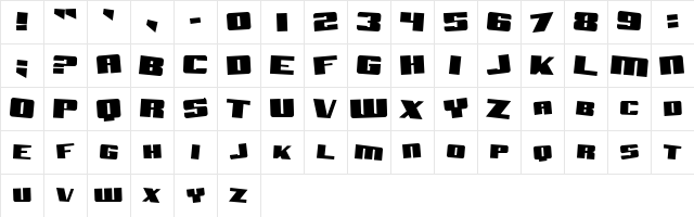 Aftershock Debris Solid Regular Character Map