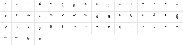 again Regular Character Map
