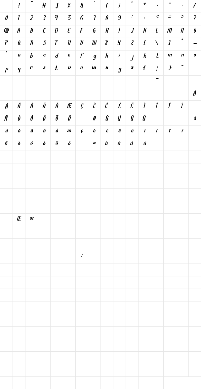 Air Planet Regular Character Map Air Planet Regular Character Map