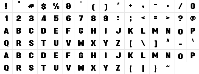 a Akhir Tahun Regular Character Map