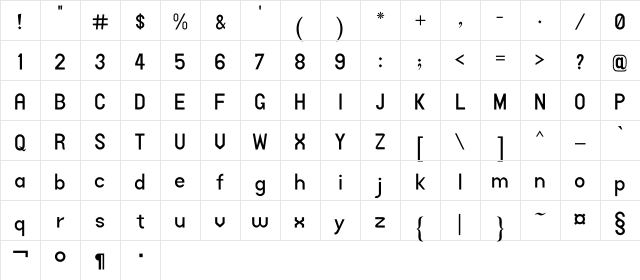 Al Qalam Kolkatta Quranic font Regular Character Map