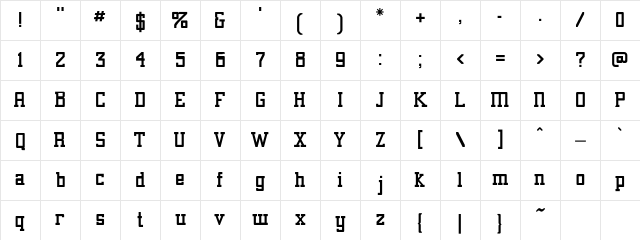 Alexandria Regular Character Map