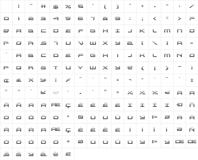 Alexis Gradient Regular Character Map Alexis Gradient Regular Character Map