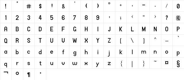 AlFars 18 Aban Regular Character Map AlFars 18 Aban Regular Character Map