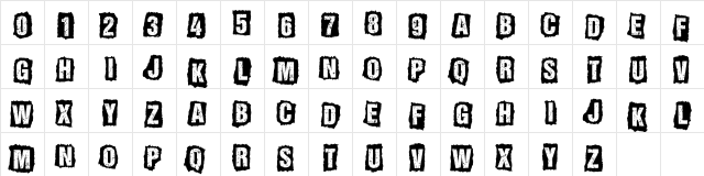 ALL AGES Regular Character Map ALL AGES Regular Character Map