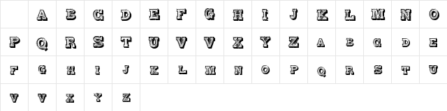 Alphabet Fantasie Regular Character Map Alphabet Fantasie Regular Character Map
