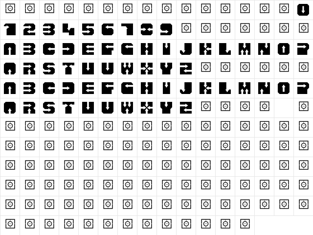 AlphaBloc Direct Character Map AlphaBloc Direct Character Map