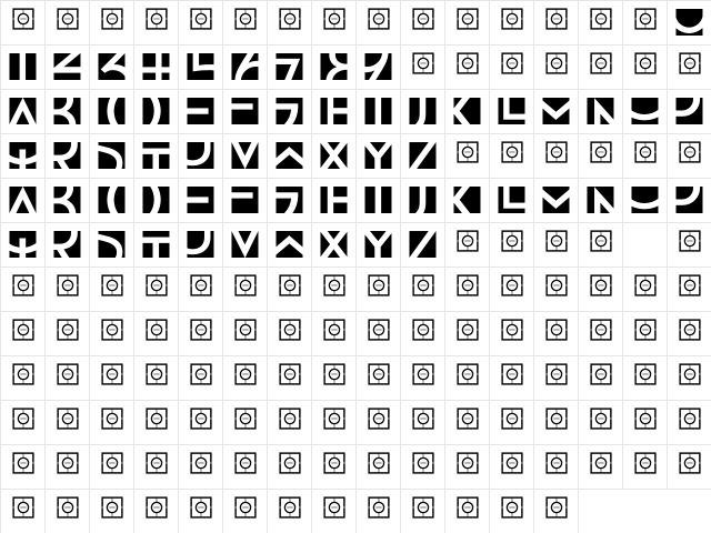 AlphaBloc Zoom Character Map AlphaBloc Zoom Character Map