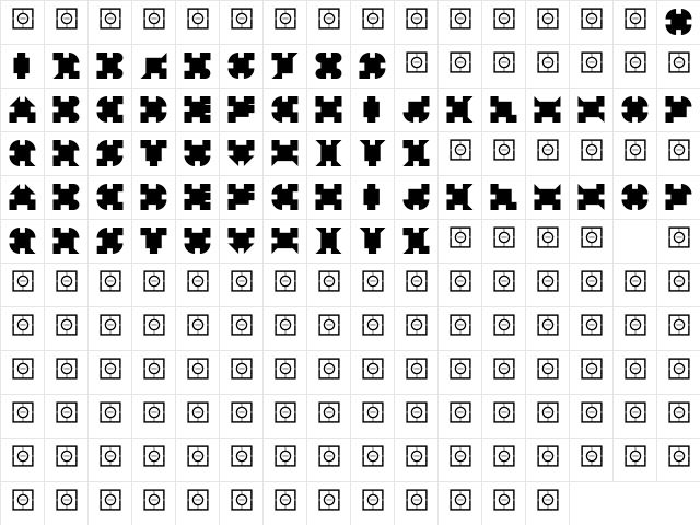 AlphaGeometrique Black Character Map