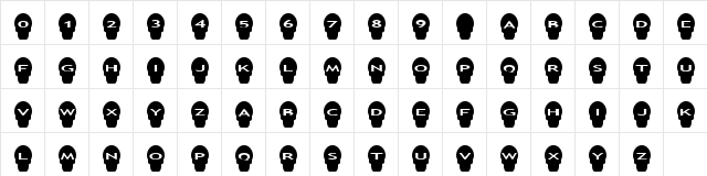 AlphaShapes skulls Normal Character Map