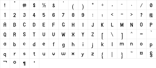 AlQalam Fahad Regular Character Map AlQalam Fahad Regular Character Map