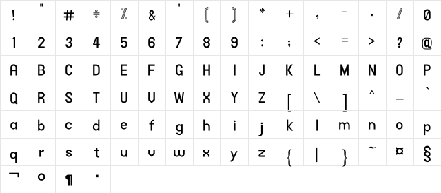 Urdu Web Naskh Regular Character Map