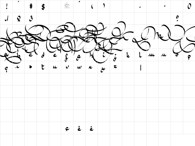 Amaldemo-Bold Bold Character Map