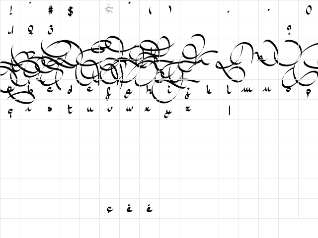 Amaldemo-Bold Bold Character Map