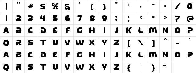 a Among You Regular Character Map