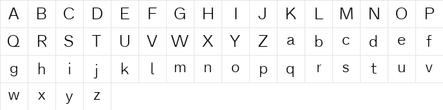 Analogue Reduced 45 Light Character Map