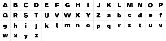 Analogue Reduced 85 Black Character Map