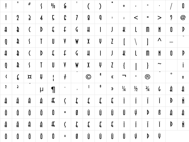ITC Anna Std Regular Character Map ITC Anna Std Regular Character Map