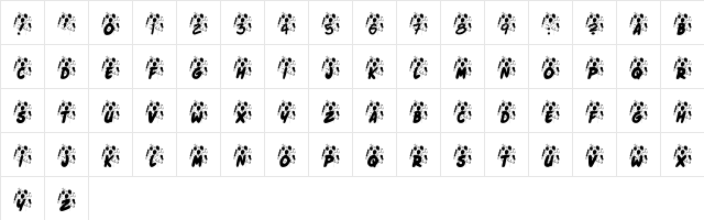 KR Jenna's Party Regular Character Map KR Jenna's Party Regular Character Map