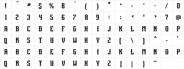 a Anterobot Regular Character Map a Anterobot Regular Character Map