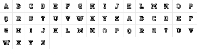 Antiqua Regular Character Map